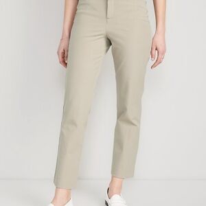 Old Navy Mocha Taffy High-Waisted Pixie Straight Pants size 10